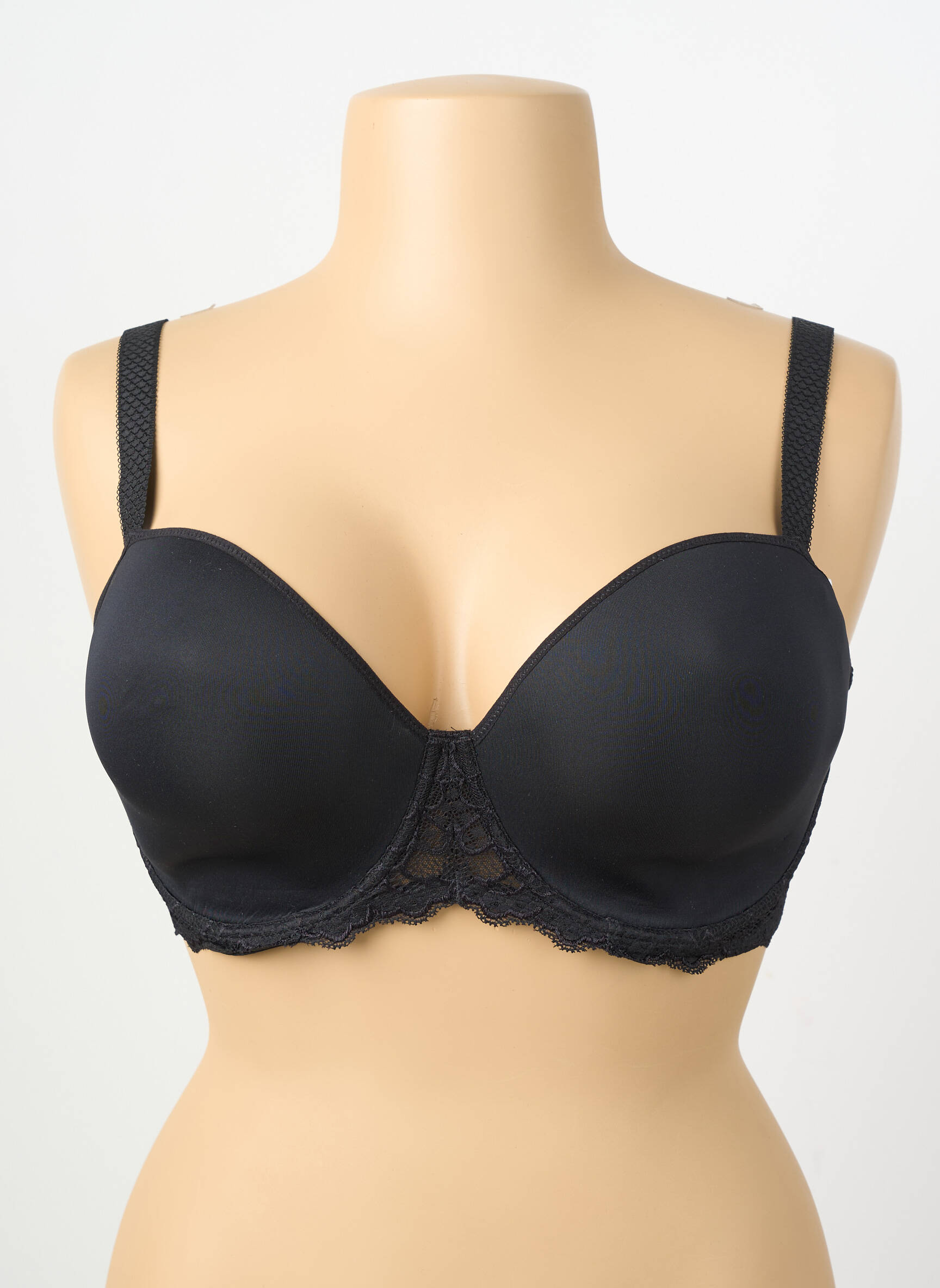 Soutien-gorge effet matière satinée haut soutien-gorge push-up noir SIMONE PERELE femme