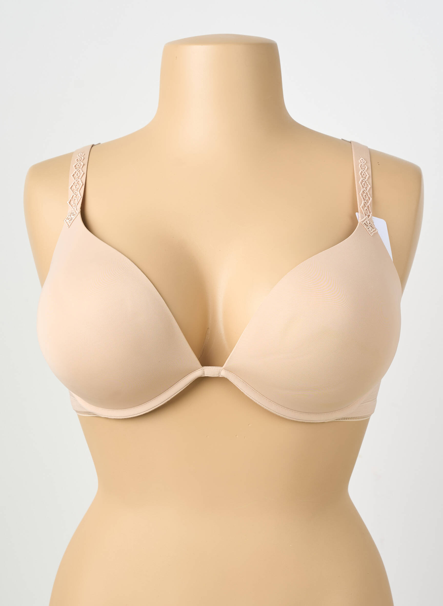 Soutien-gorge effet matière satinée haut soutien-gorge moulé chair SIMONE PERELE femme