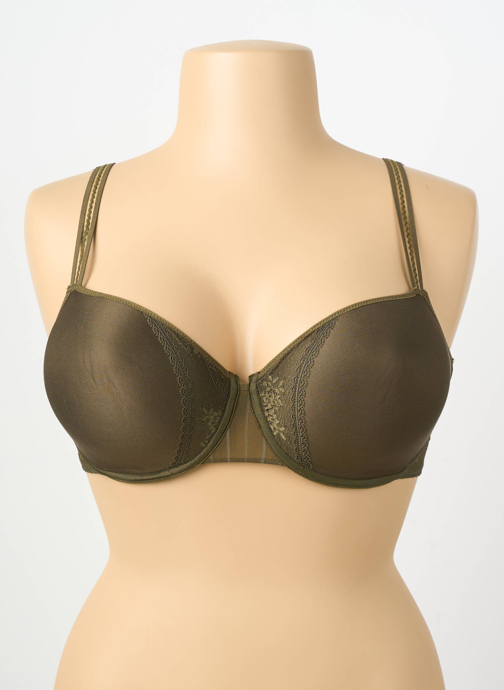 Soutien-gorge effet matière satinée haut soutien-gorge moulé vert PASSIONATA femme