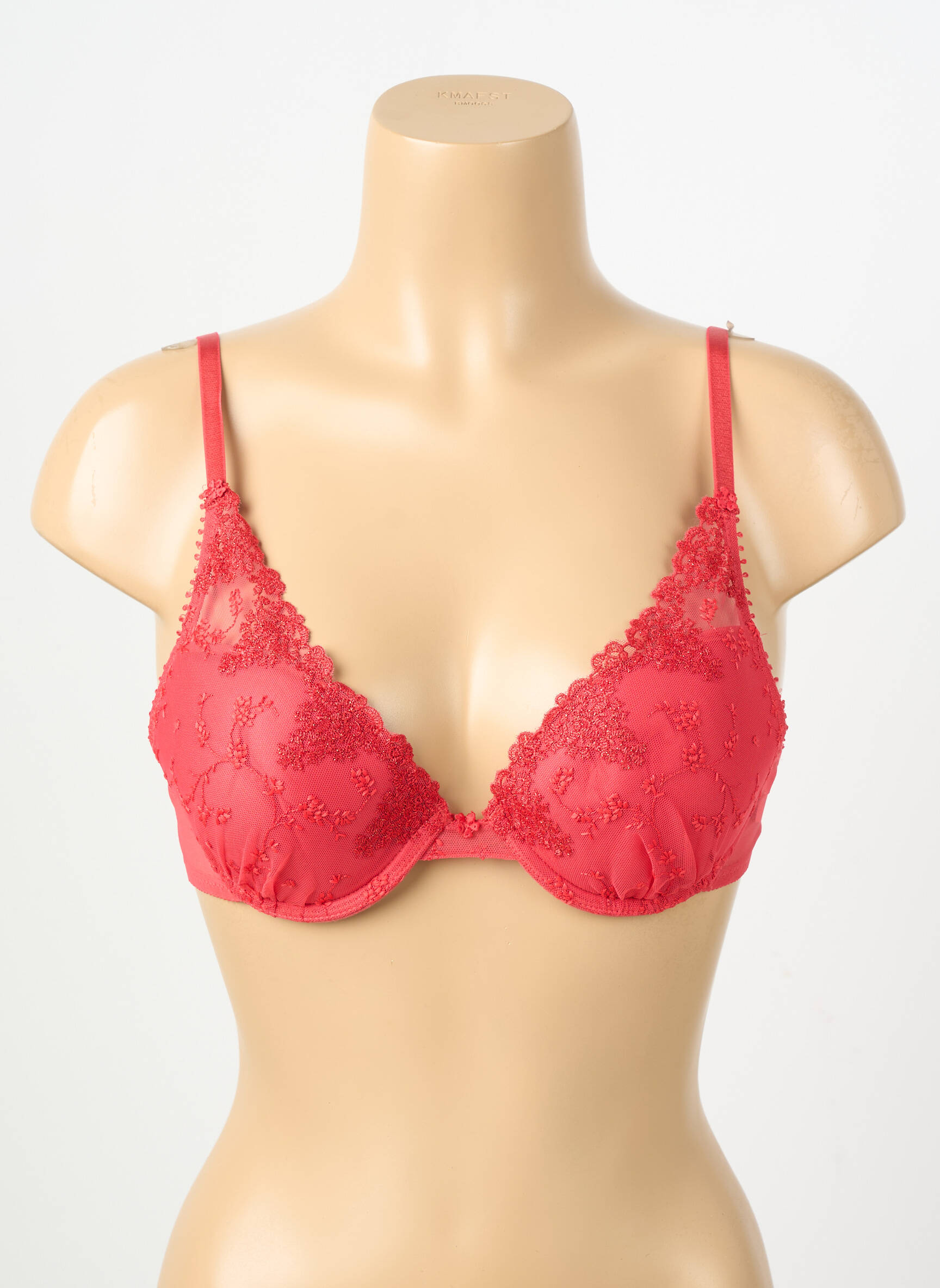 Soutien-gorge effet matière satinée haut soutien-gorge push-up rouge PASSIONATA femme