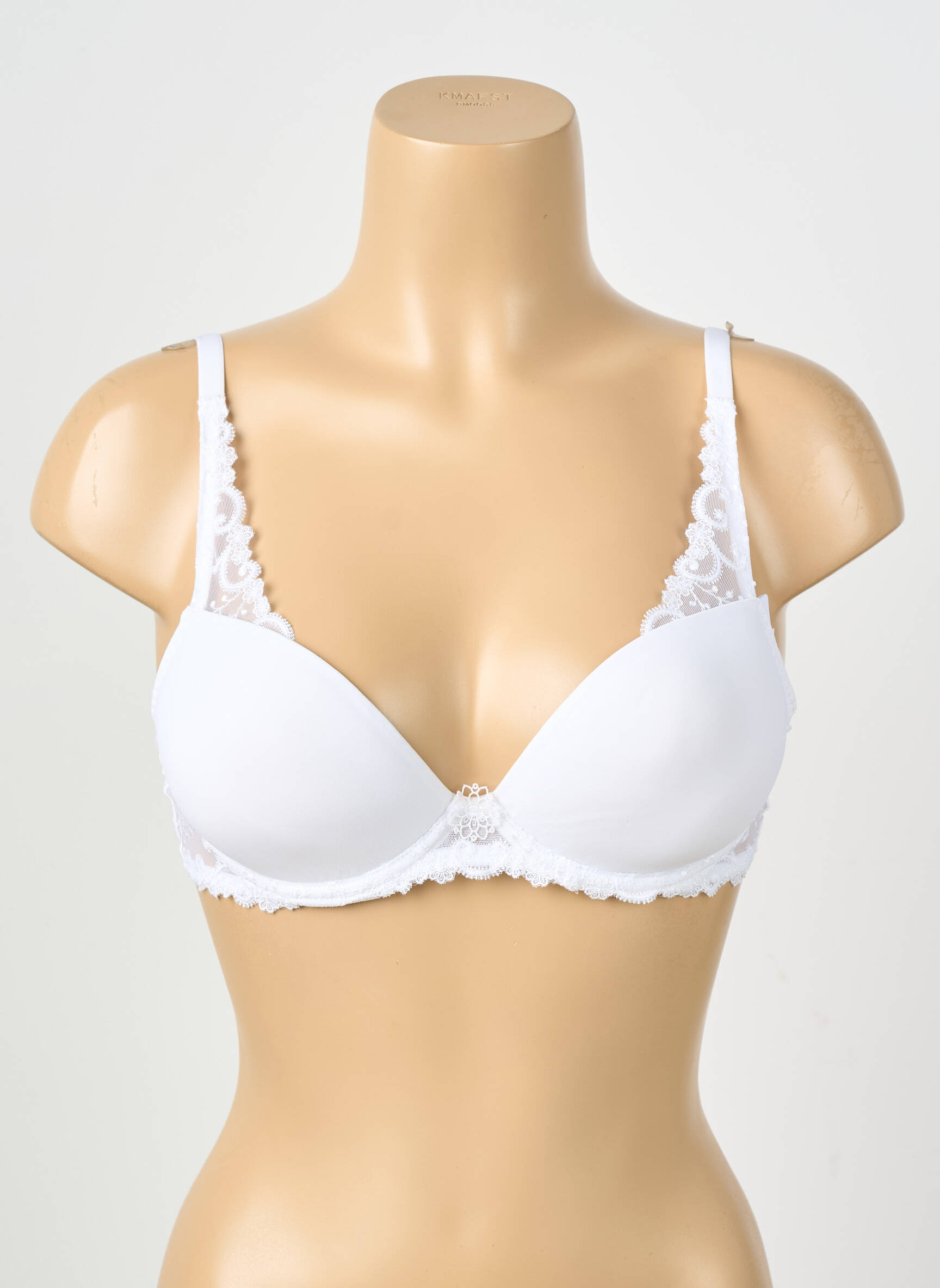 Soutien-gorge effet matière satinée haut soutien-gorge push-up blanc SIMONE PERELE femme