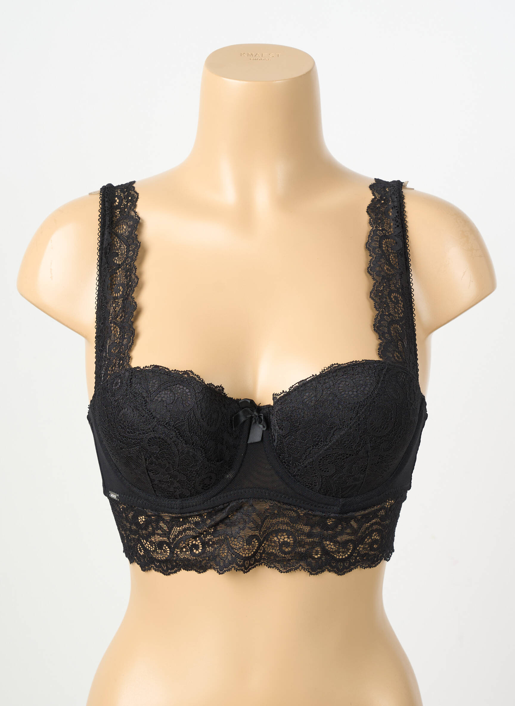 Soutien-gorge légère et transparente haut soutien-gorge moulé noir VALEGE femme