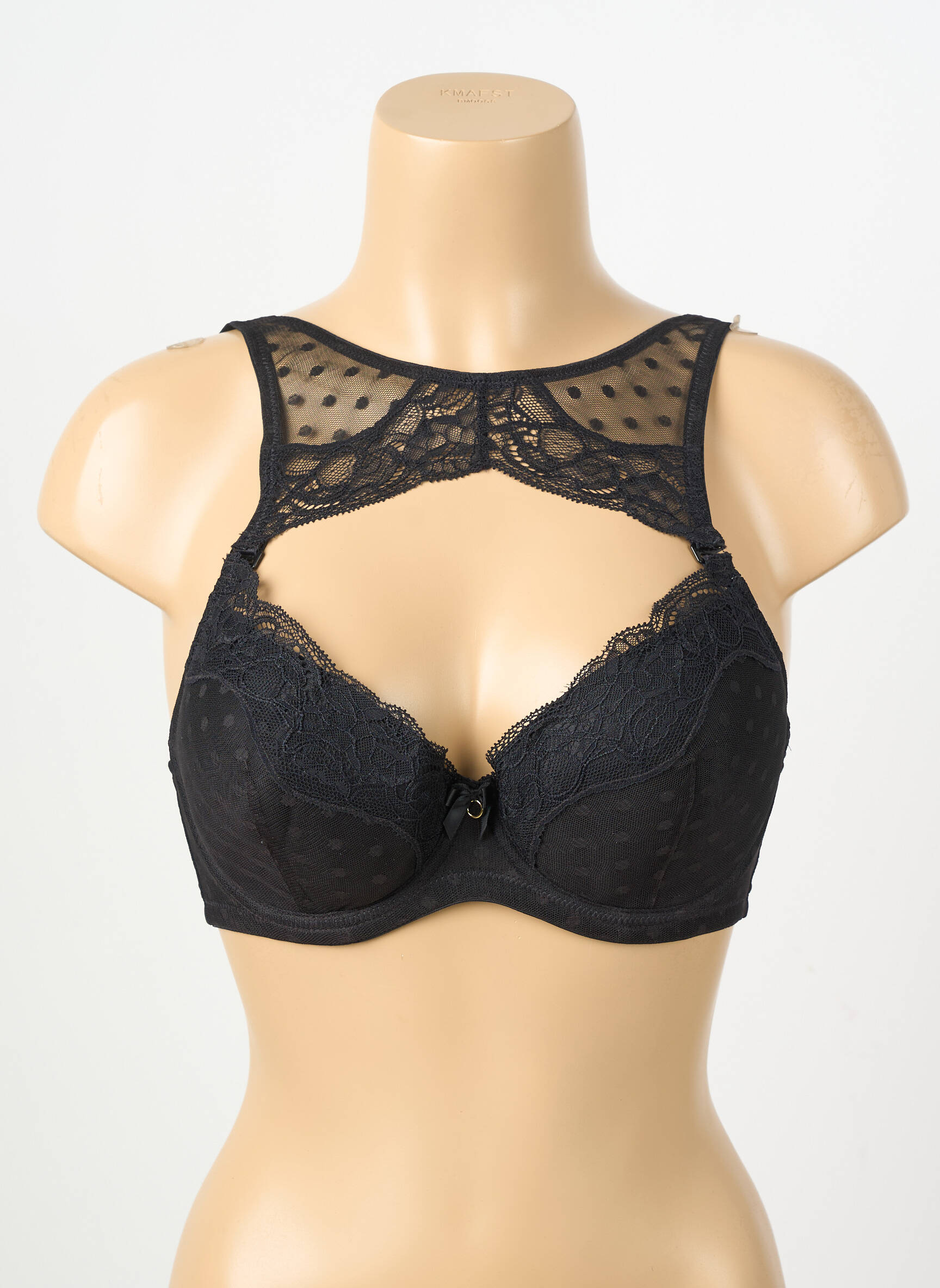 Soutien-gorge légère et transparente haut soutien-gorge moulé noir VALEGE femme