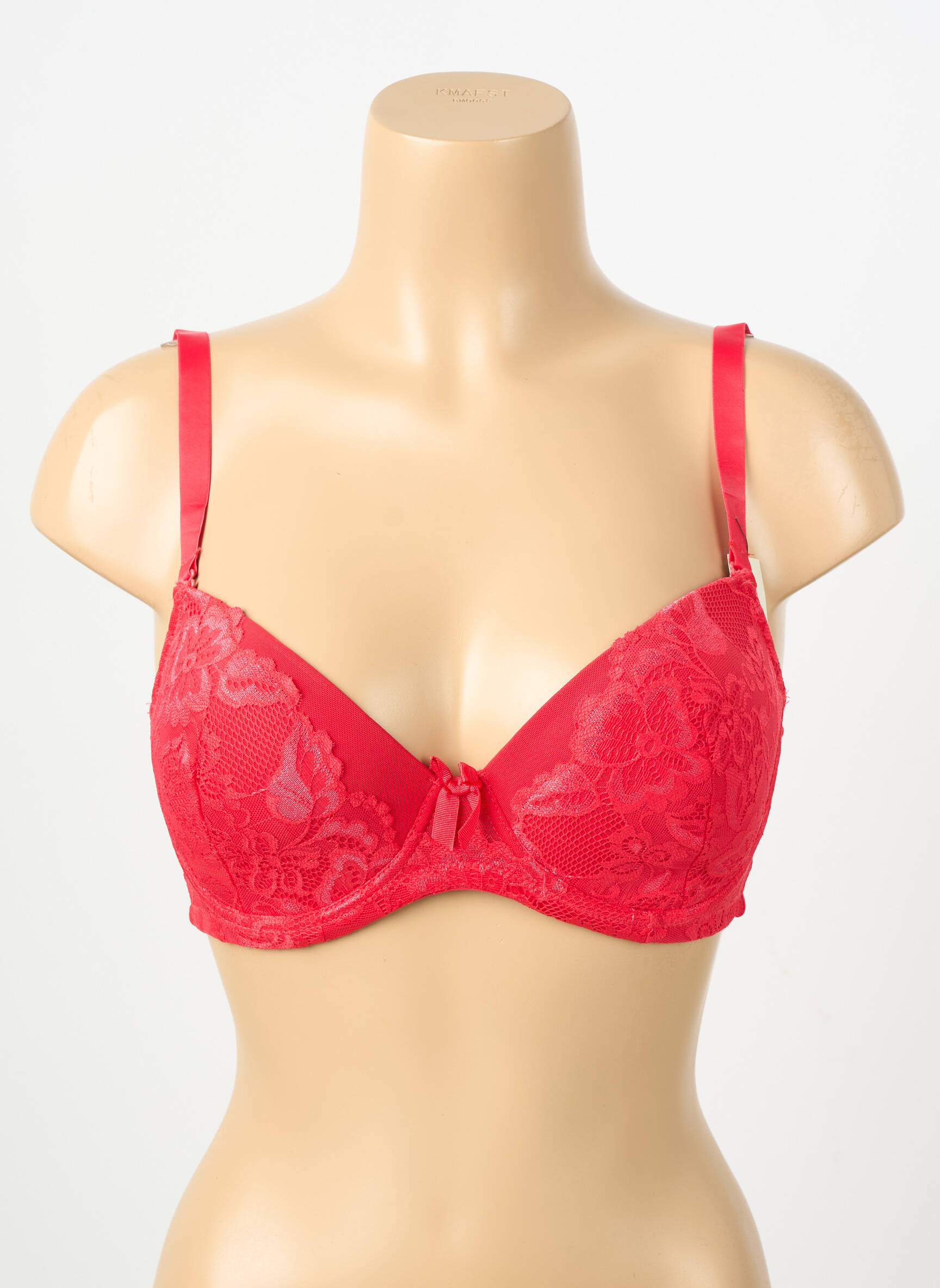 Soutien-gorge légère et transparente haut soutien-gorge moulé rouge VALEGE femme