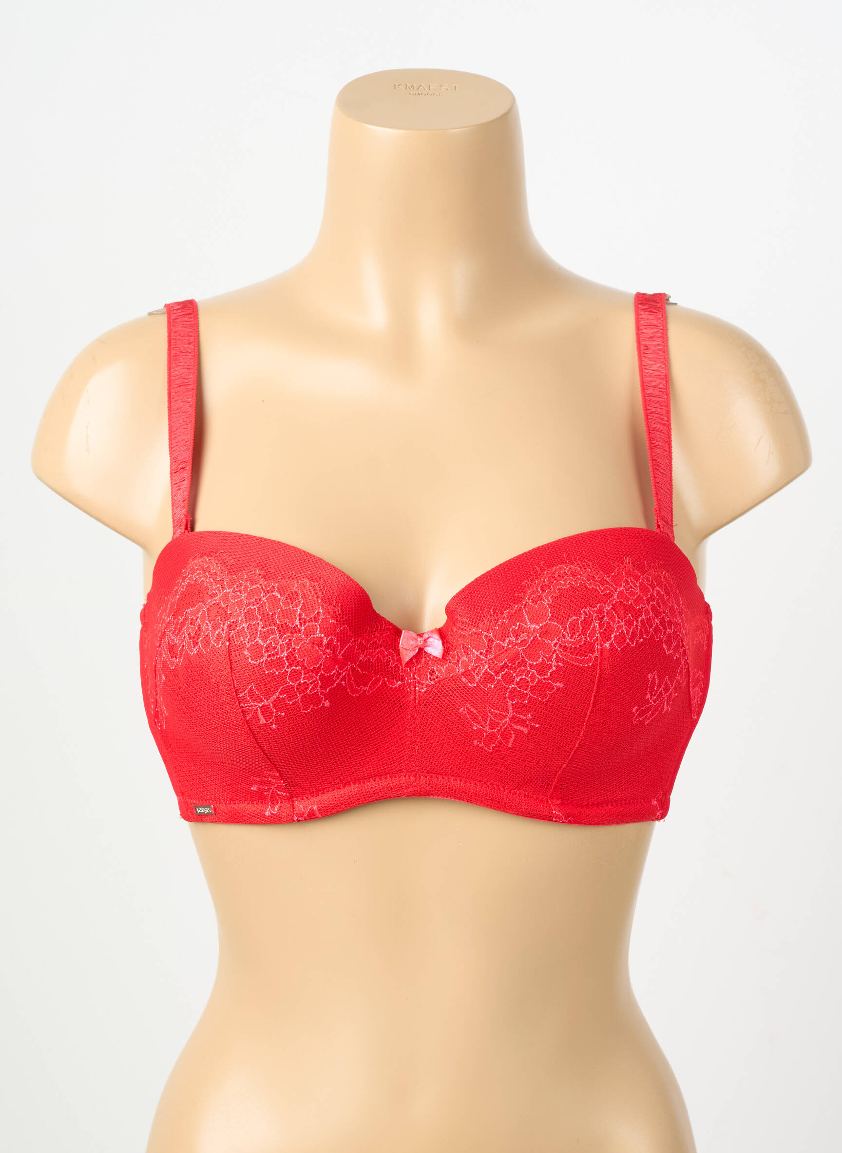 Soutien-gorge légère et transparente haut soutien-gorge moulé rouge VALEGE femme
