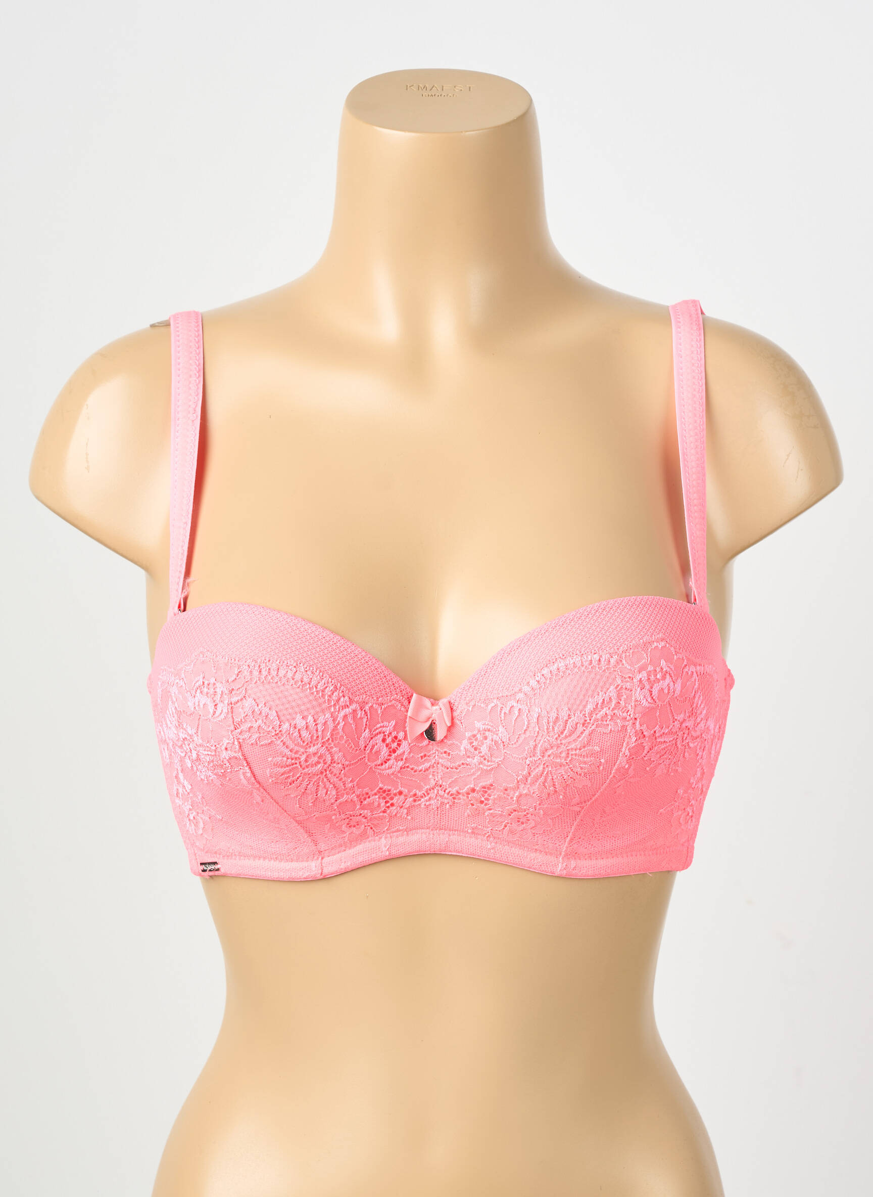 Soutien-gorge légère et transparente haut soutien-gorge moulé rose VALEGE femme