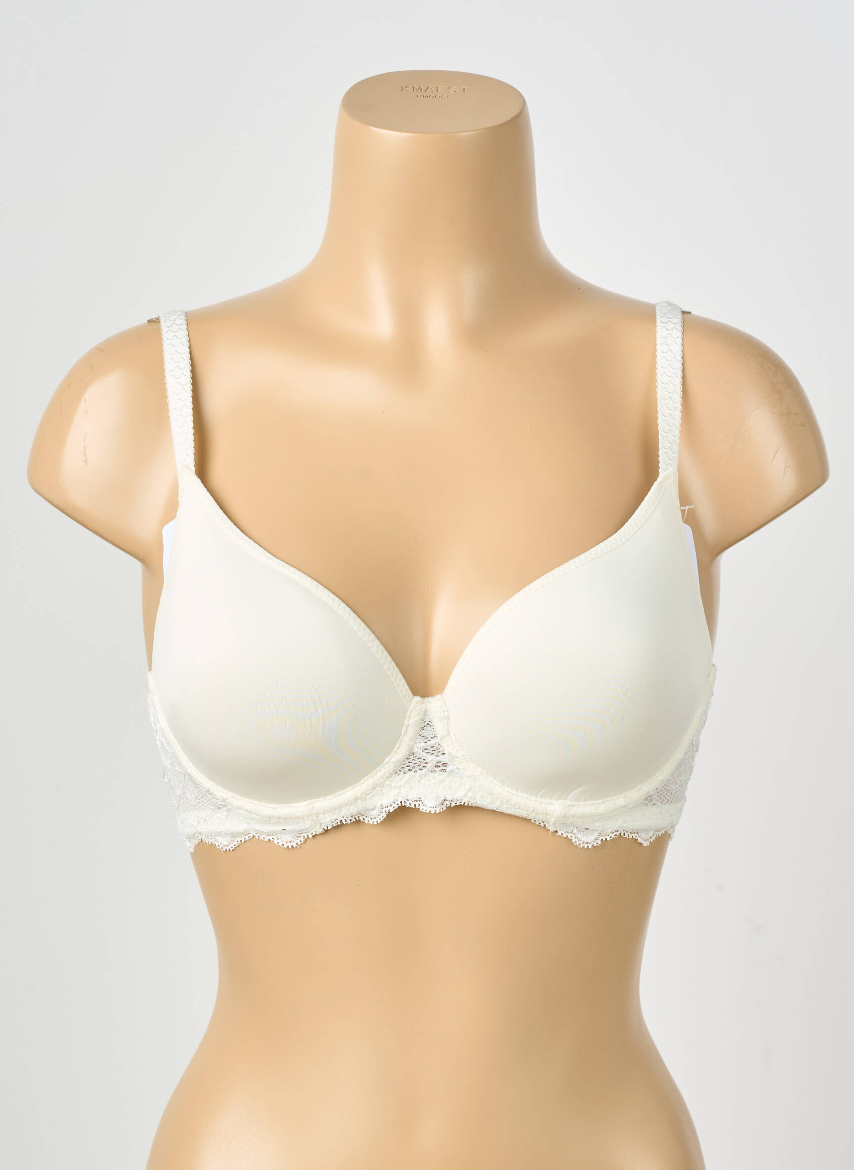 Soutien-gorge effet matière satinée haut soutien-gorge moulé beige SIMONE PERELE femme