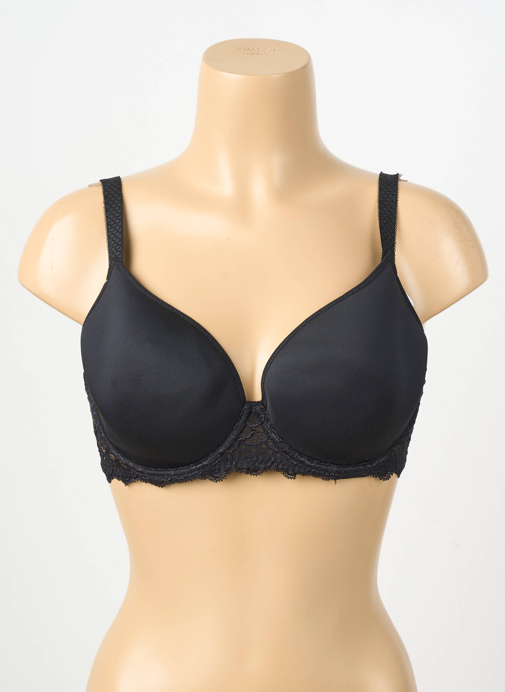 Soutien-gorge effet matière satinée haut soutien-gorge moulé noir SIMONE PERELE femme