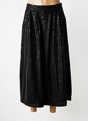 Jupe longue fermeture zip latéral noir COUTURIST femme