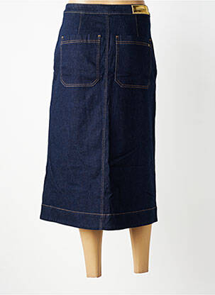 Jupe longue coupe droite bleu COUTURIST femme