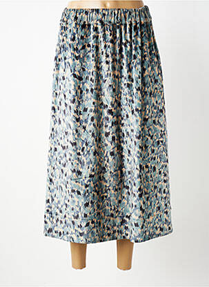 Jupe longue coupe évasée bleu COUTURIST femme