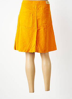 Jupe mi-longue coupe évasée orange COUTURIST femme
