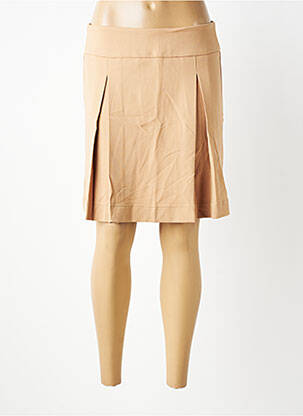 Jupe courte coupe droite beige COUTURIST femme
