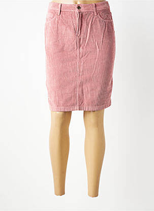 Jupe mi-longue stretch rose COUTURIST femme