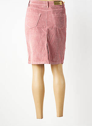 Jupe mi-longue stretch rose COUTURIST femme