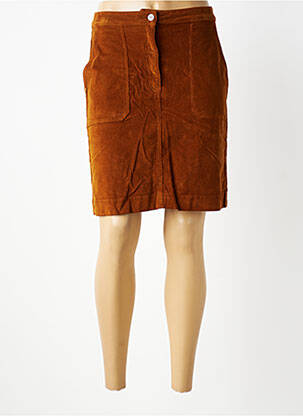 Jupe courte poches marron COUTURIST femme