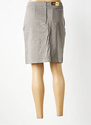 Jupe courte taille à pinces gris COUTURIST femme