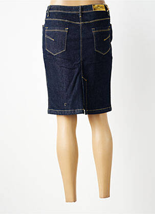 Jupe mi-longue stretch bleu COUTURIST femme