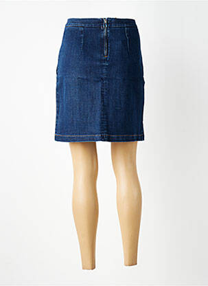 Jupe courte taille à pinces bleu COUTURIST femme