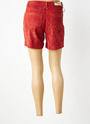 Short fermeture zippée sous rabat boutonné taille normale orange COUTURIST femme