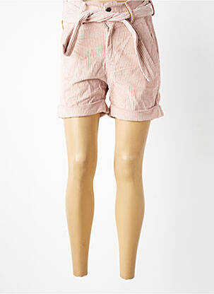 Short taille à pinces taille normale rose COUTURIST femme