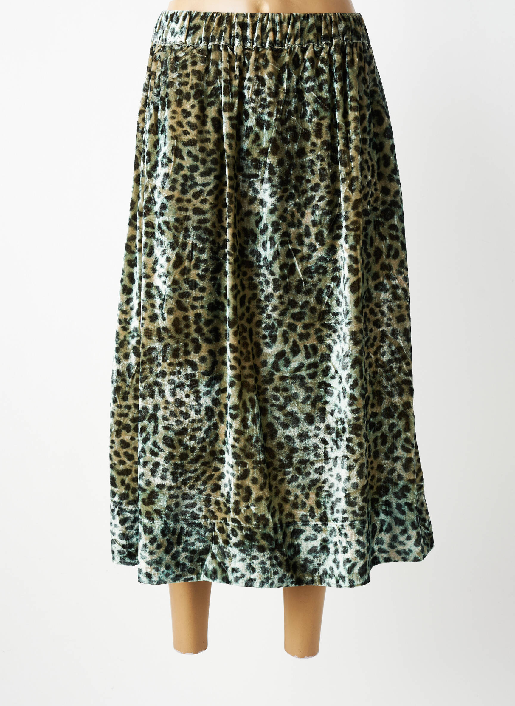 Jupe longue coupe évasée bleu COUTURIST femme