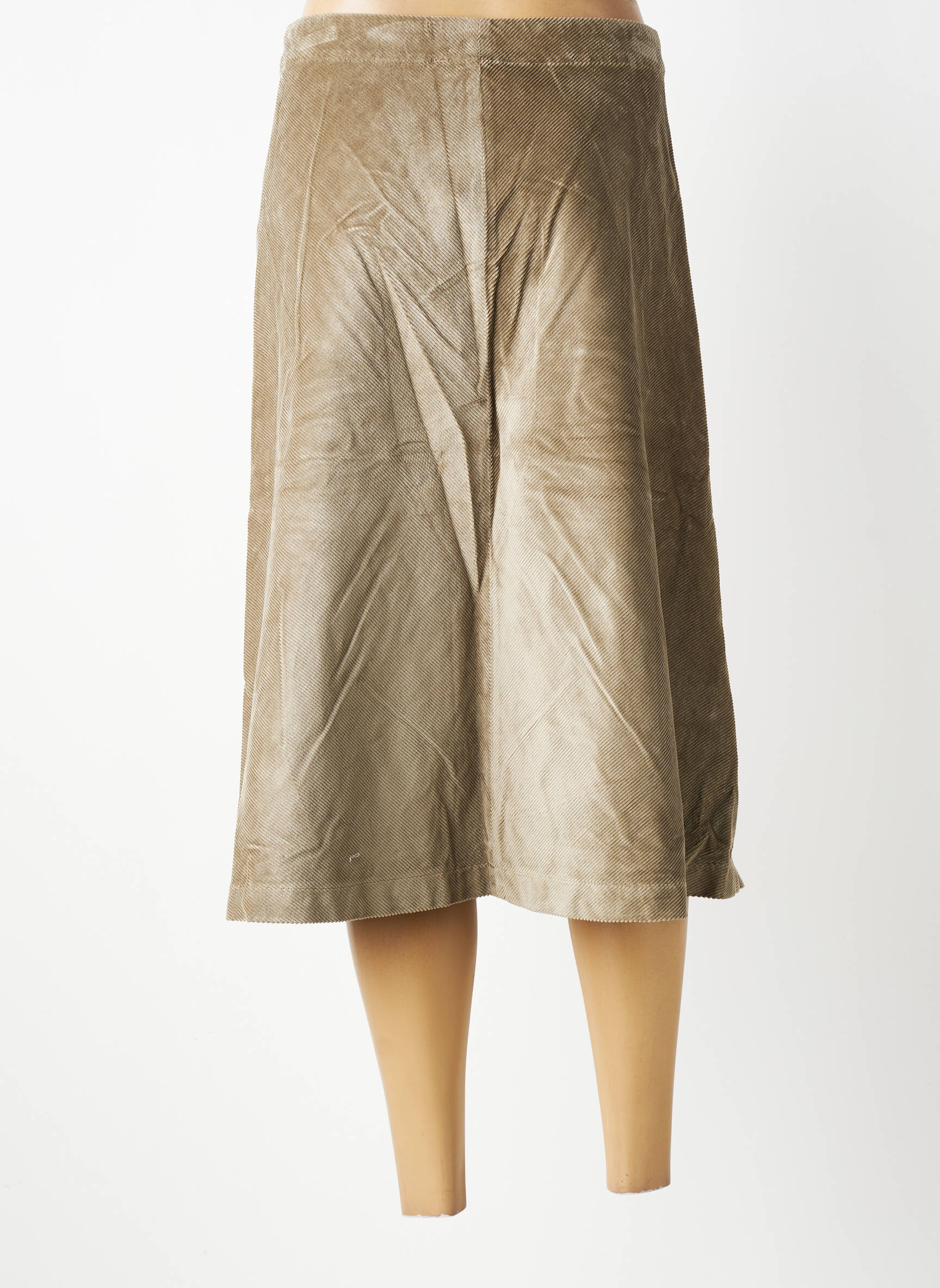 Jupe mi-longue stretch beige COUTURIST femme