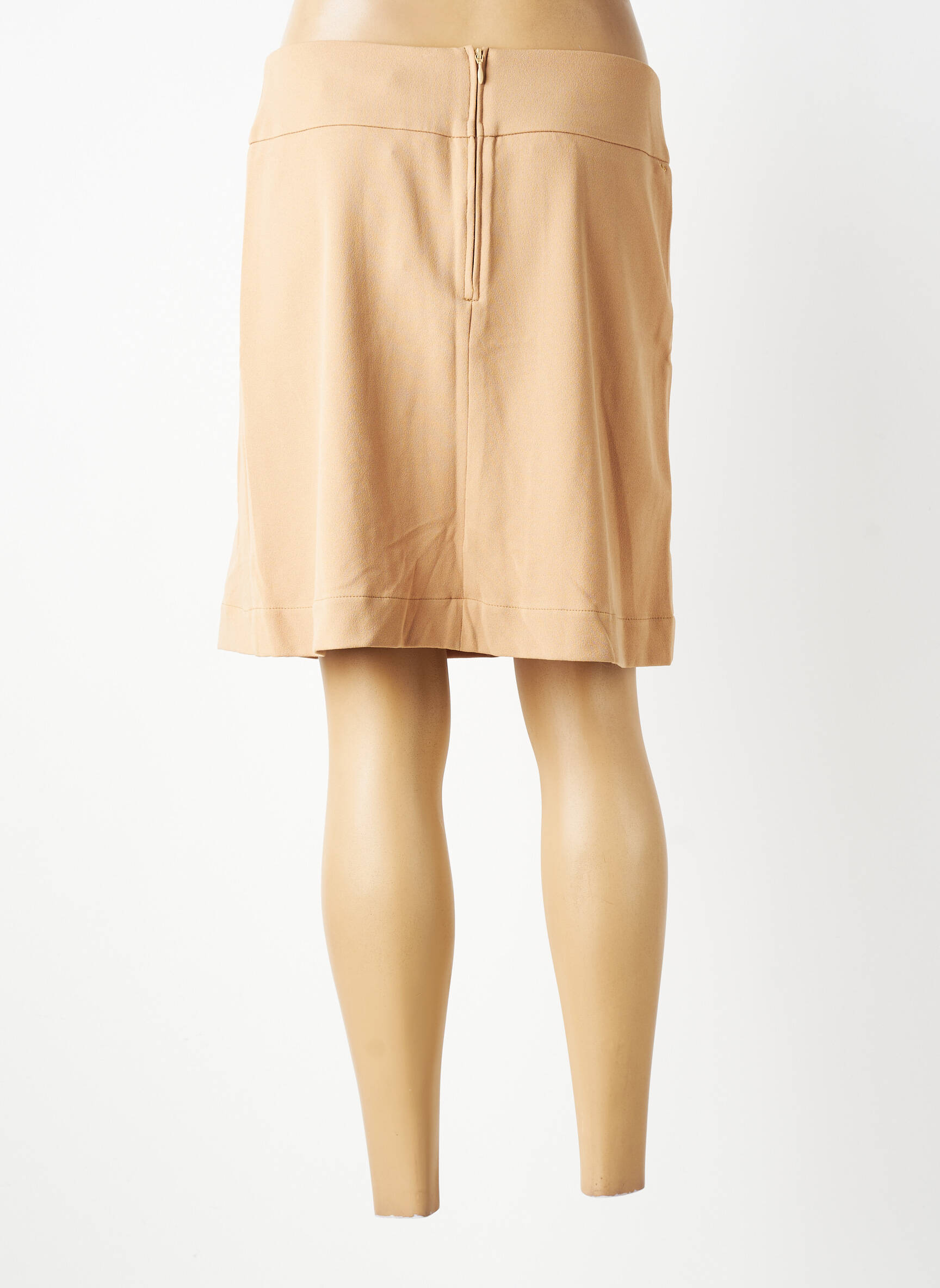 Jupe courte coupe droite beige COUTURIST femme