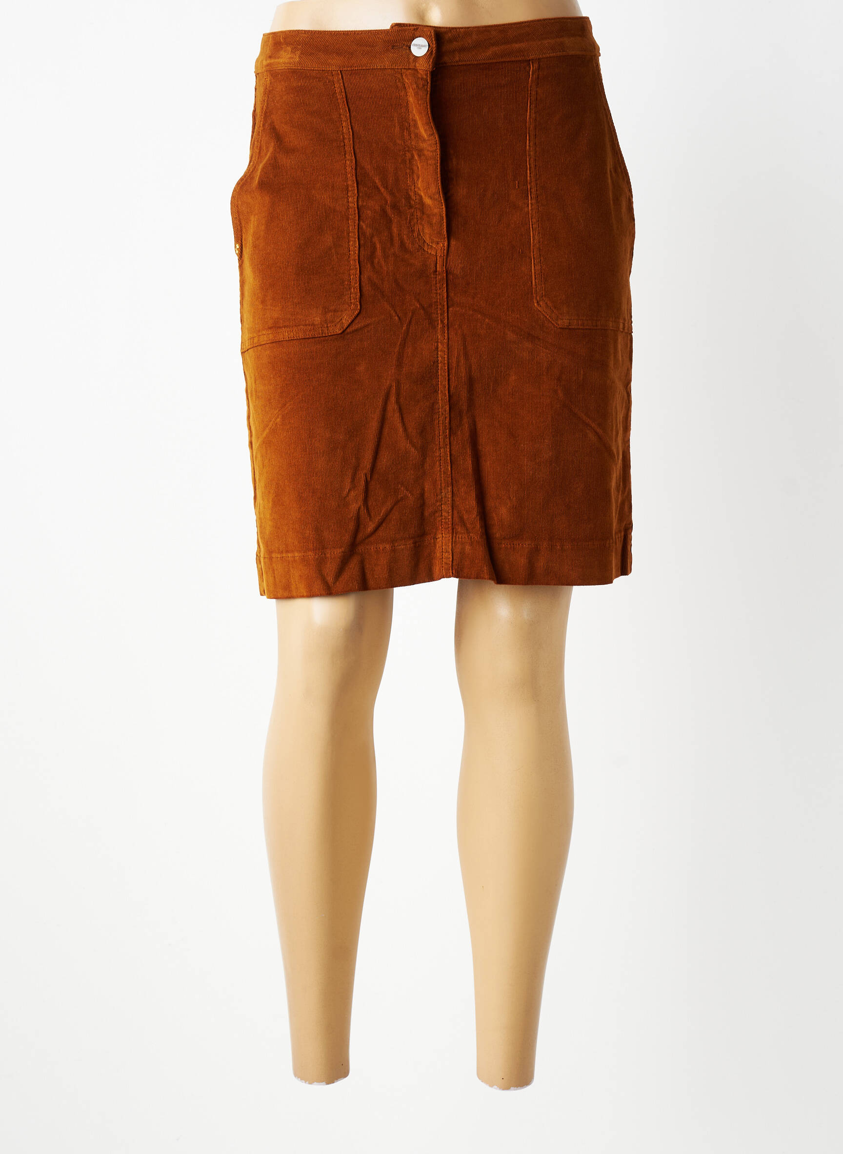 Jupe courte poches marron COUTURIST femme