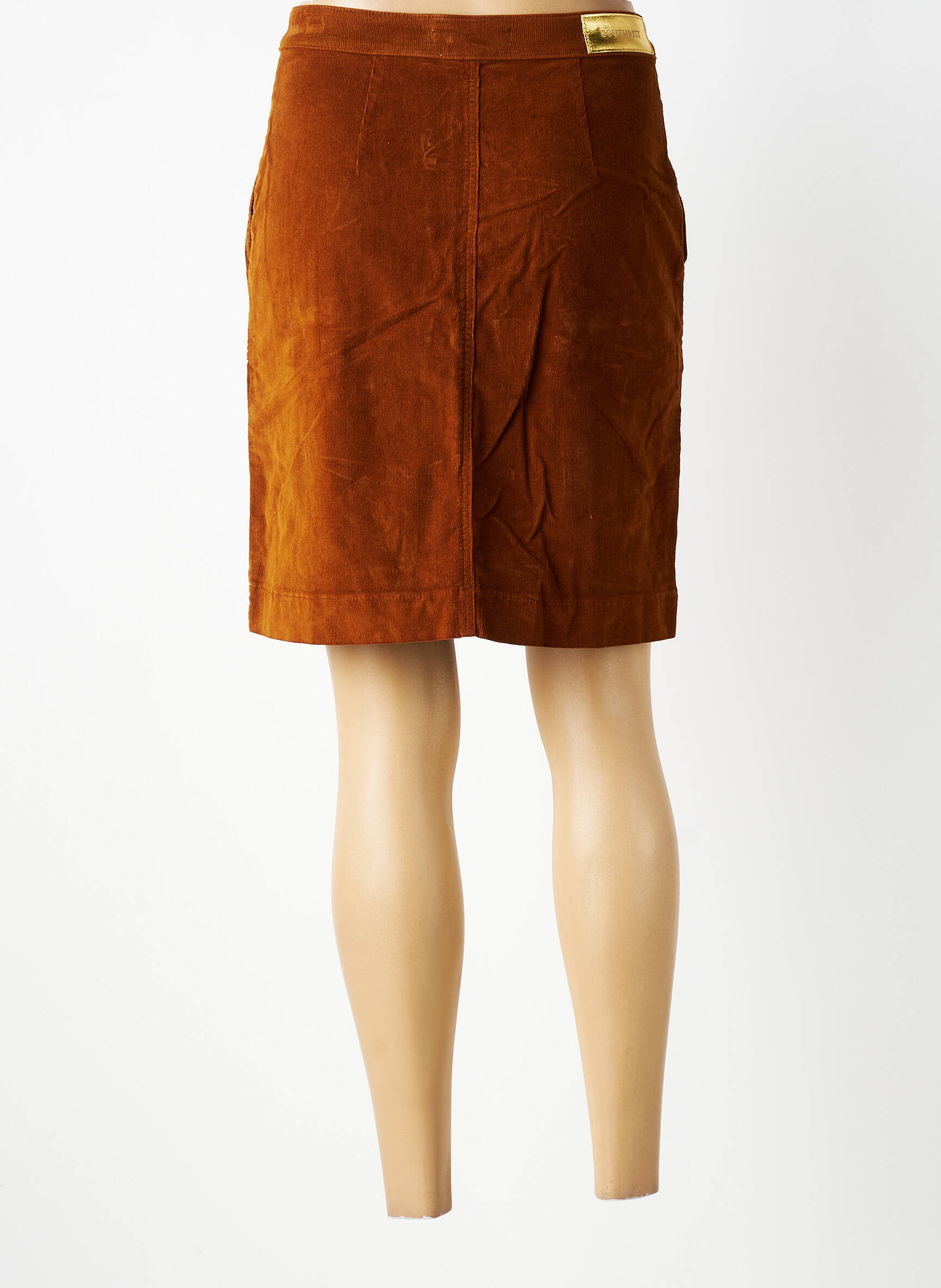 Jupe courte poches marron COUTURIST femme