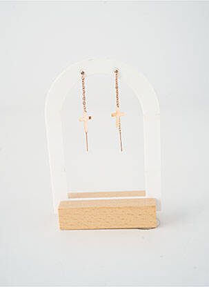 Boucles d’oreilles fermeture crochet or TATA GISELE femme