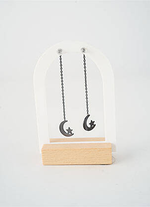Boucles d’oreilles fermeture boucle(s) noir TATA GISELE femme