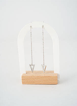 Boucles d’oreilles fermeture crochet argent TATA GISELE femme