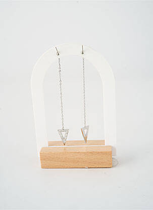 Boucles d’oreilles fermeture crochet argent TATA GISELE femme