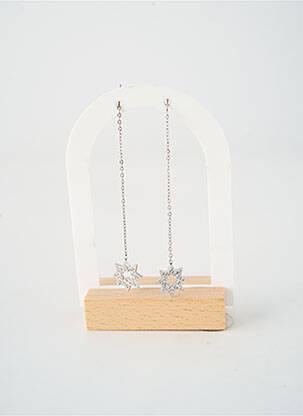 Boucles d’oreilles fermeture crochet argent TATA GISELE femme