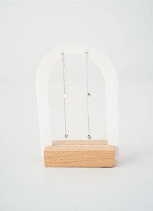 Boucles d’oreilles fermeture crochet argent TATA GISELE femme