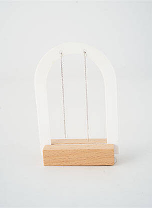 Boucles d’oreilles fermeture crochet argent TATA GISELE femme