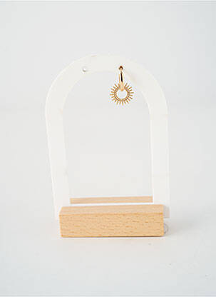 Boucle d'oreille mono fermeture fermoir créole or TATA GISELE femme