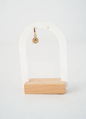 Boucle d'oreille mono fermeture fermoir créole or TATA GISELE femme