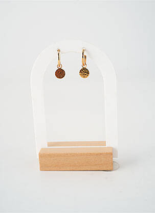 Boucles d’oreilles matériaux plaqué or or TATA GISELE femme