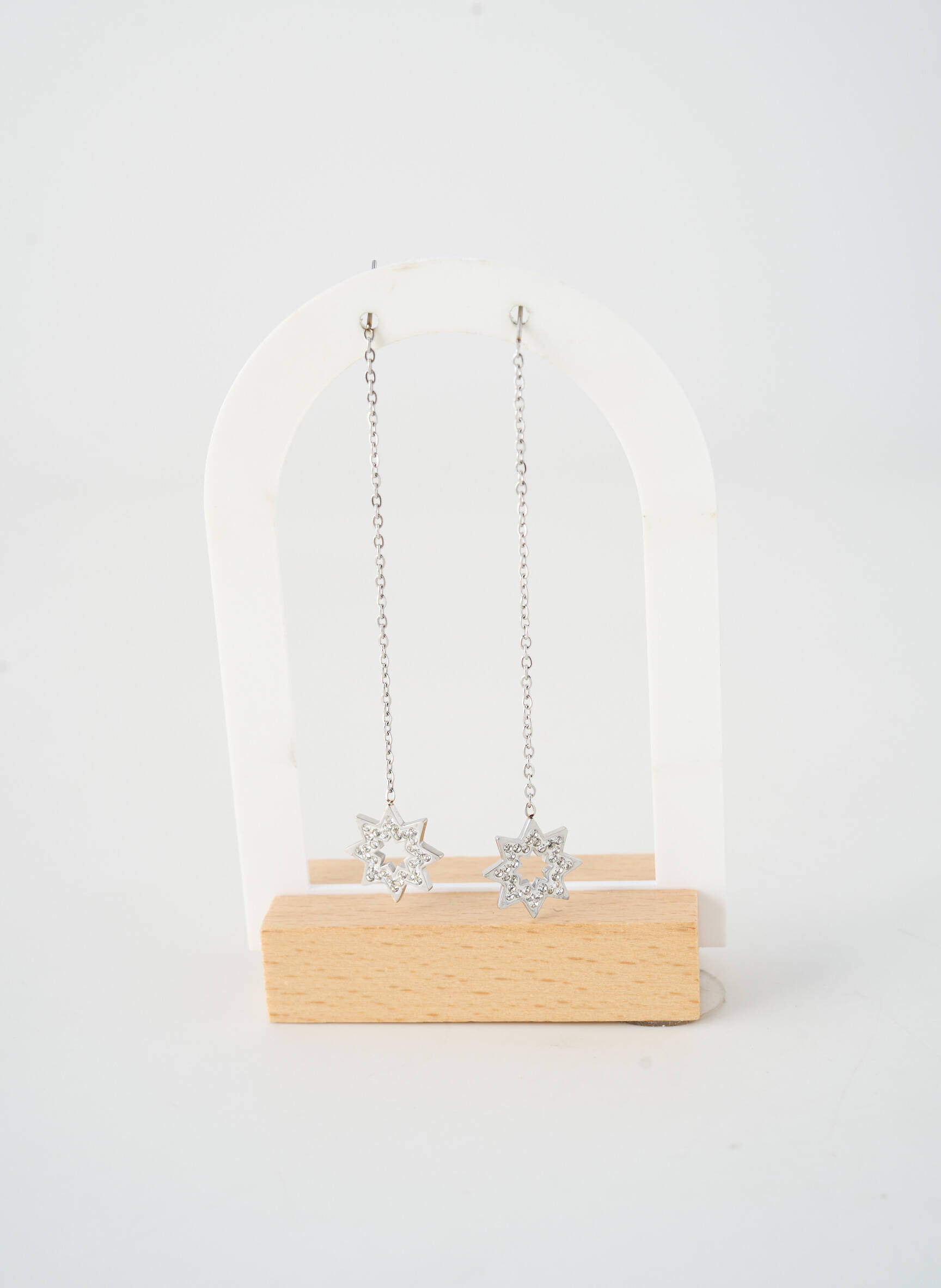 Boucles d’oreilles fermeture crochet argent TATA GISELE femme