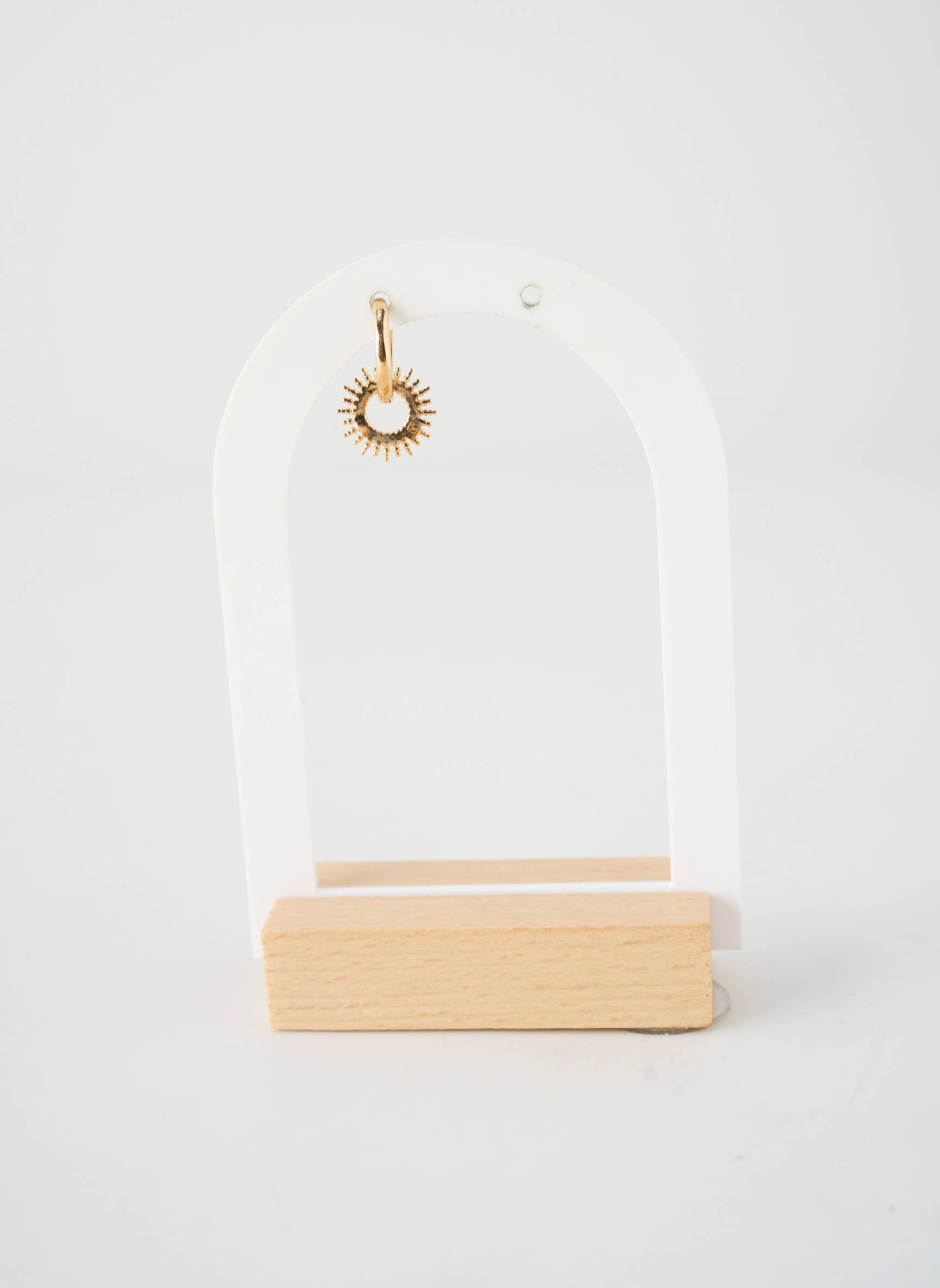 Boucle d'oreille mono fermeture fermoir créole or TATA GISELE femme