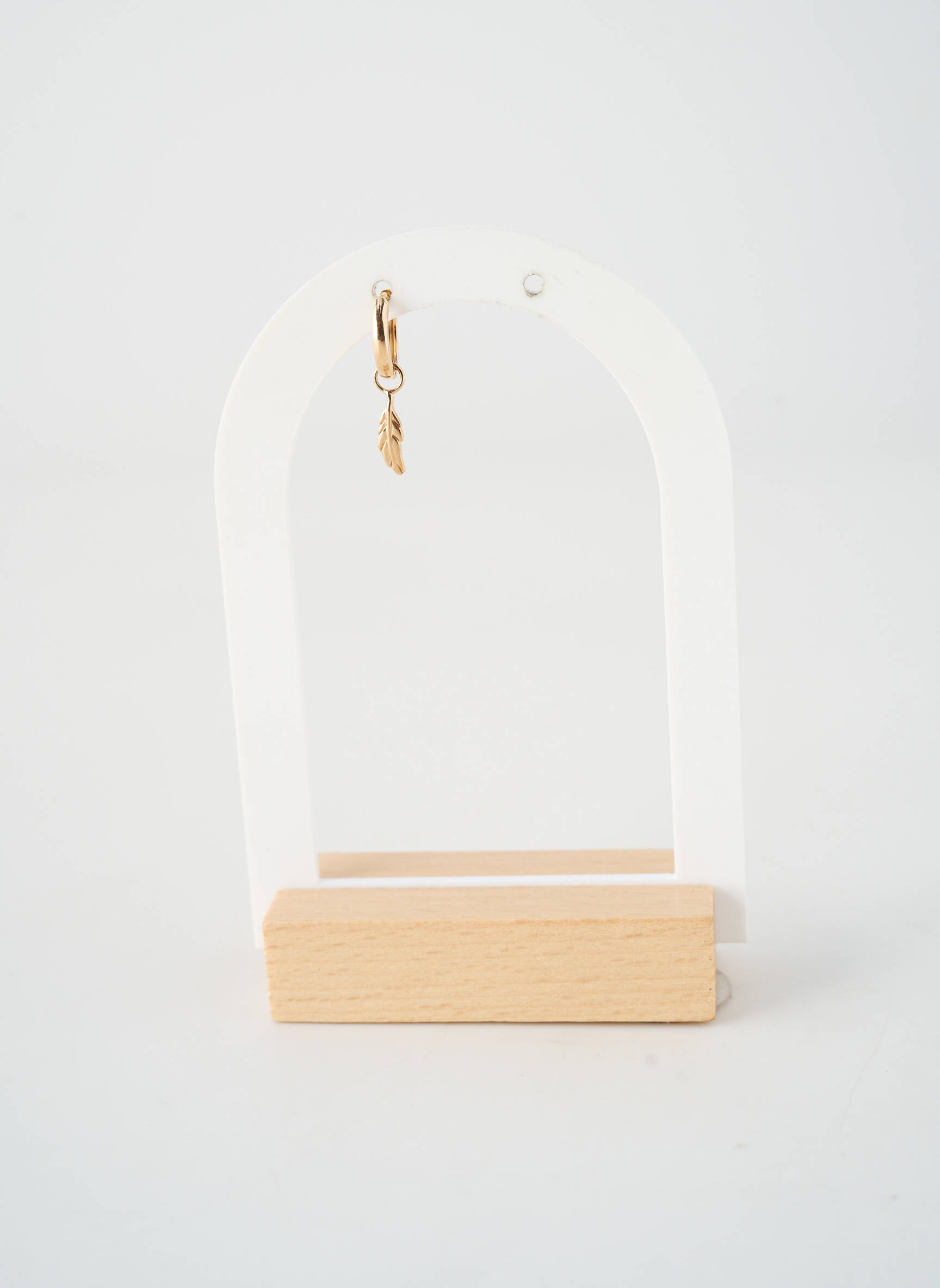 Boucle d'oreille mono fermeture fermoir créole or TATA GISELE femme