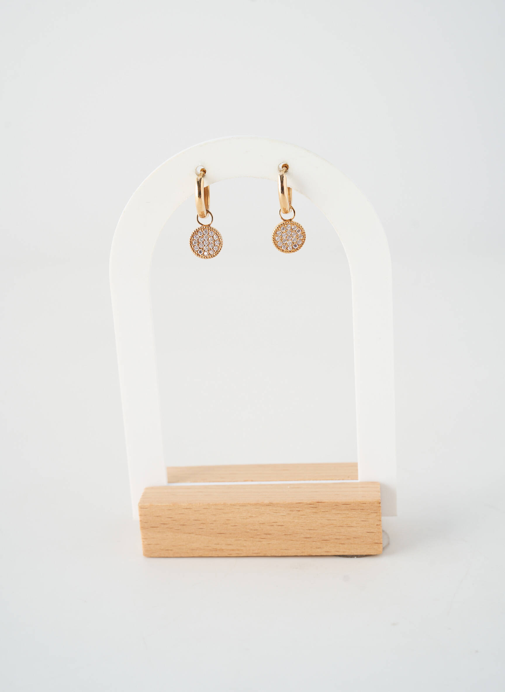 Boucles d’oreilles matériaux plaqué argent or TATA GISELE femme