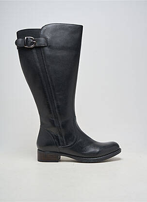 Bottes matière lisse talon plat jusqu'à 3cm noir JJ FOOTWEAR femme