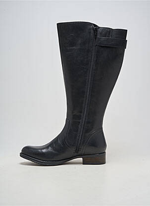 Bottes matière lisse talon plat jusqu'à 3cm noir JJ FOOTWEAR femme