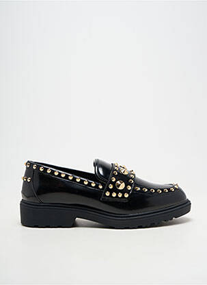 Mocassins tissage vernis talon plat jusqu'à 3cm noir EXÉ femme