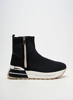 Baskets bout rond talon de 4 à 6cm noir EXÉ femme