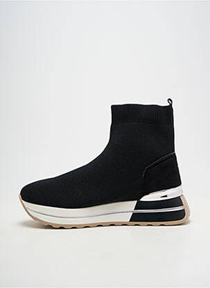 Baskets bout rond talon de 4 à 6cm noir EXÉ femme