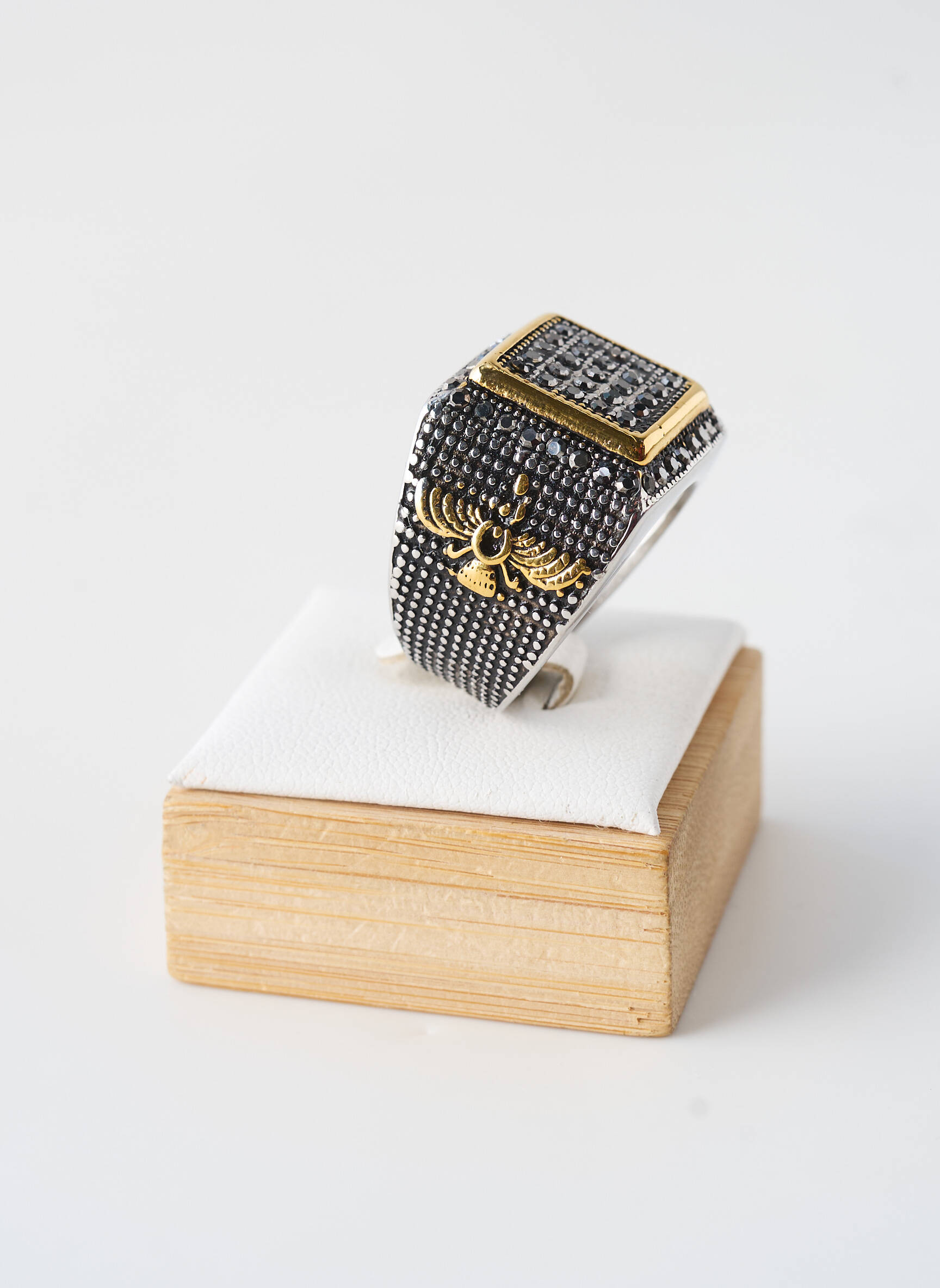 Bague noir TATA GISELE homme